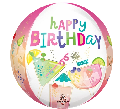 Anagram Cocktail Surprise 16" Orbz Balloon