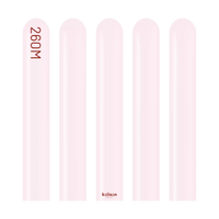 Kalisan 260 Nozzle Up Latex Modelling Macaron Pink 100-pack, flexible latex nozzles for cake decorating and icing tools.