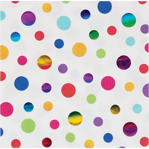 Rainbow Foil Napkins 16pk