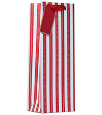 Partisan 6 Pack Gift Bag Christmas Stripe Bottle
