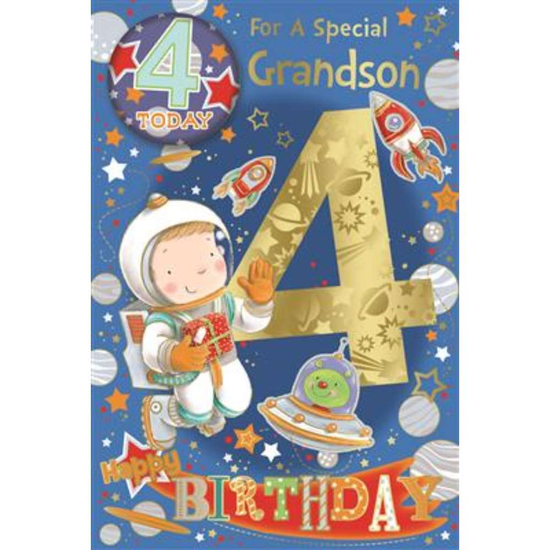 Xpress Yourself C75 Birthday Age 4 Grandson 6pk