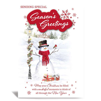 Prelude 6 Pack Cards C50 Christmas Snowman