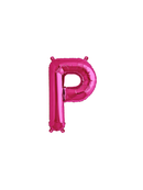 Northstar Foil Balloon Magenta 16" Letter P