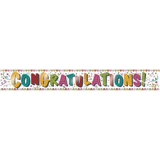 Giftzone 12 Pack Banner Congratulations 2.6M