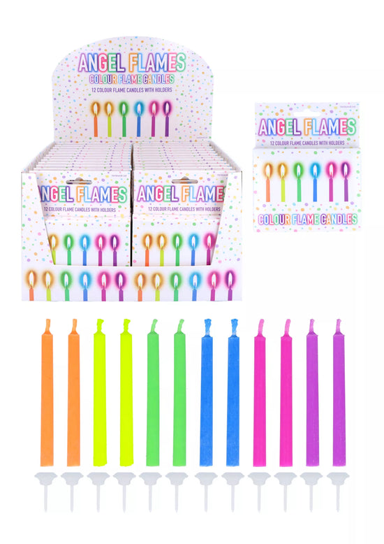 Angel Flame Candles Asst 12pk