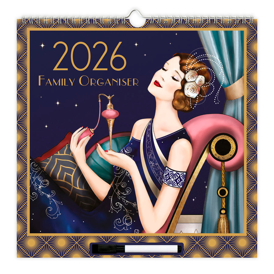Family Calendar WTV Claire Coxon Art Deco