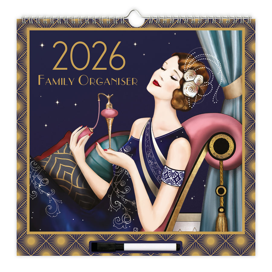 Family Calendar WTV Claire Coxon Art Deco