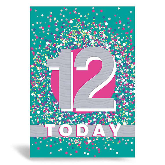 Prelude Pzazzle C50 Birthday Age 12 6pk