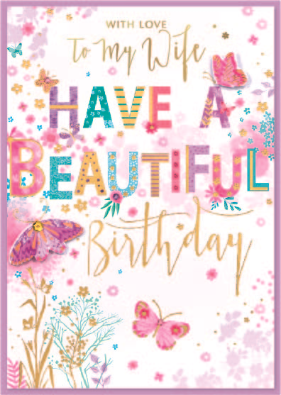 Isabel's Garden 6 Pack Cards C50 Birthday Wife