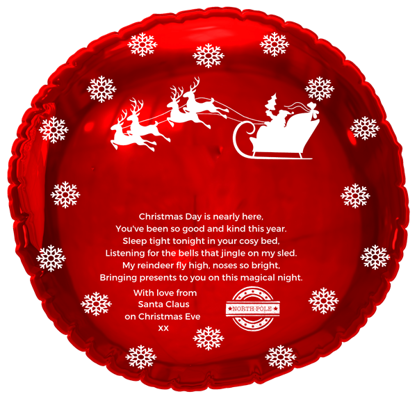 Oaktree Santa Arrival 18" Foil Balloon
