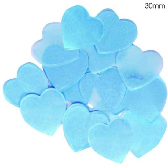 Confetti Round Bio-Degradable 30mm 100g Light Blue
