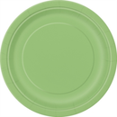 Unique 8 Pack Plates Lime Green Round 9