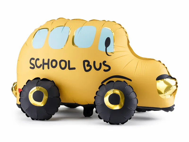PartyDeco Foil Balloon School Bus 26" (Air Fill)