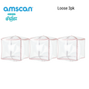 Rose Gold Trim Cubez 15" Foil Balloon Loose 3pk