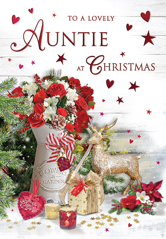 Regal 6 Pack C75 Cards Christmas Auntie