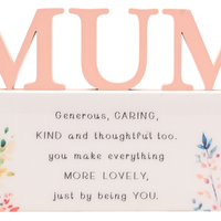 Widdop The Cottage Garden Plaque Mum
