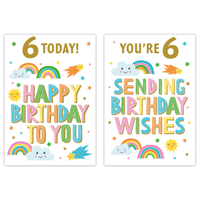 Poppyhill C50 Birthday Age 6 12pk