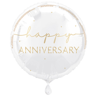 Unique Foil Balloon Happy Anniversary 18"