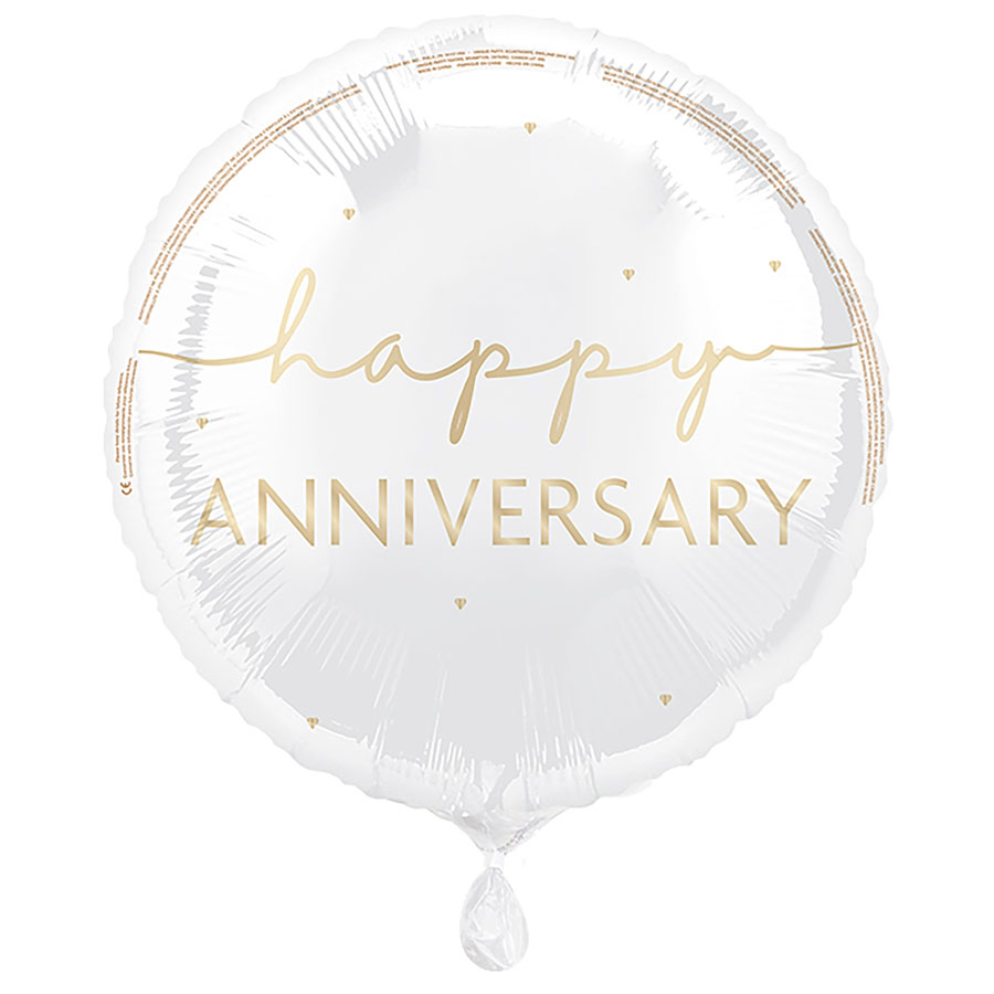 Unique Foil Balloon Happy Anniversary 18"