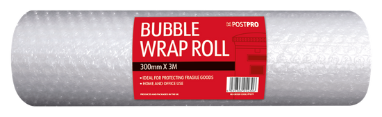 Bubble Wrap Roll Small 300mmx3m BGC Label