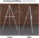 Tiger Feet Wood Display Easel Marshall White 152cm