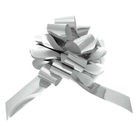 APAC 20 Pack Pull Bow Metallic Silver 50mm