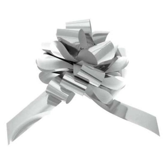 APAC 20 Pack Pull Bow Metallic Silver 50mm
