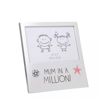 Aluminium Photo Frame Mum in a Million 5"x3.5