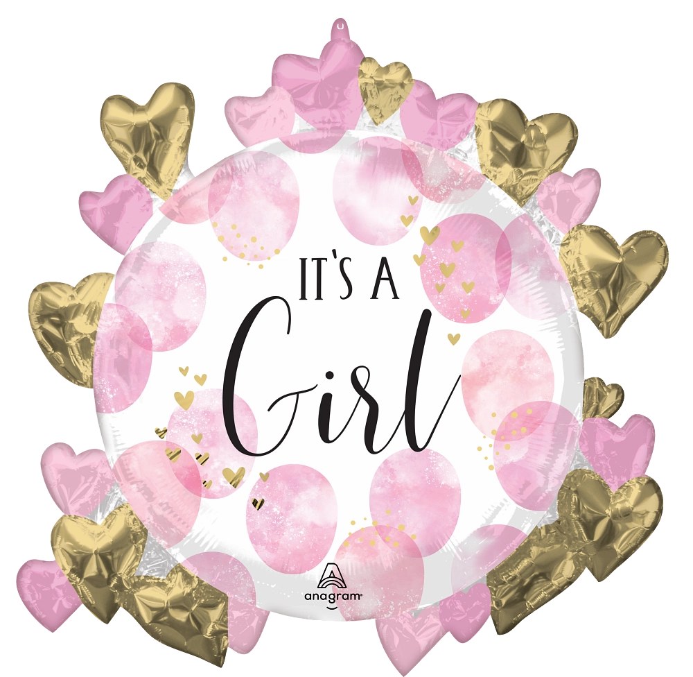 Anagram Baby Girl Pink 30" Foil Balloon