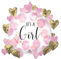 Anagram Baby Girl Pink 30" Foil Balloon