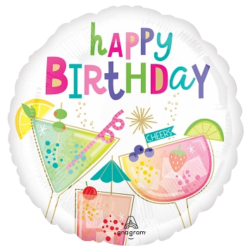 Anagram Cocktail Surprise 18" Foil Balloon