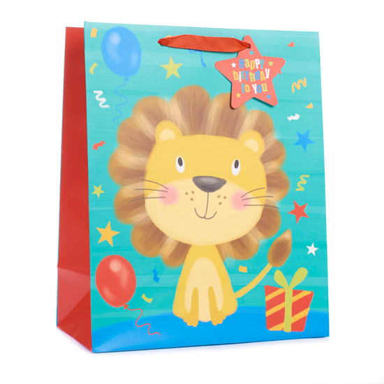 Tiger Feet Gift Bag Lion Extra Large 6pk