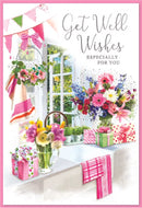 Simon Elvin Get Well Cards 6-pack featuring colorful illustrations and uplifting messages for expressing well wishes.