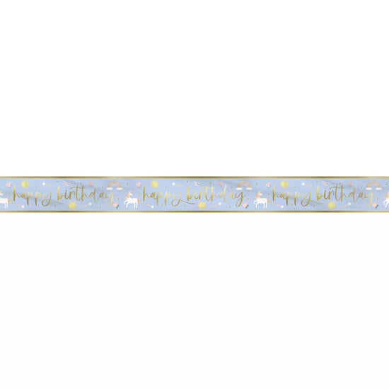 Unique Dainty Unicorn Foil Banner 9ft