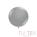 Tuftex Metallic Silver 17" Latex Balloons 50pk