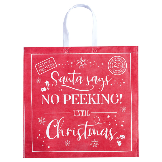 Partisan Gift Bag Shopper Non-Woven Red Jumbo