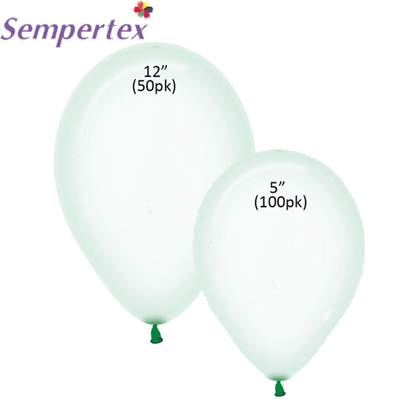 Sempertex Crystal Clear Green 12" Latex 50pk