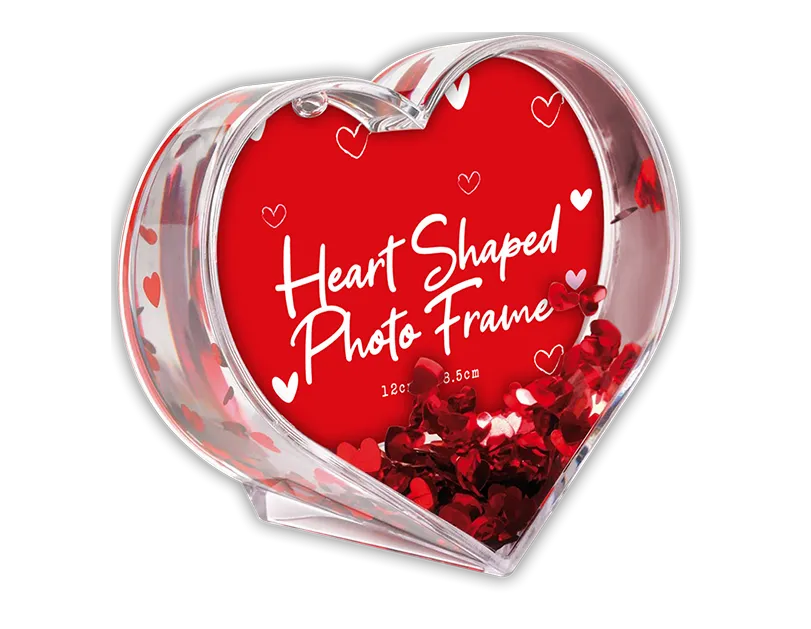 Gem Imports Photo Frame Glitter Heart