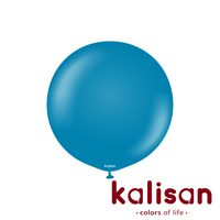 Kalisan Retro 24" Deep Blue Latex Balloons 2pk