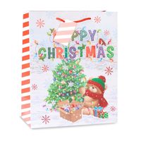 12pk Giant Portrait Gift Bags Bear With Text