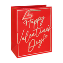 Eurowrap 12 Pack Gift Bag Valentine's Text Large