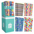 Bright 3M Rollwrap by IG Design Group, a colorful gift wrap roll with vibrant patterns, showcased in the image.