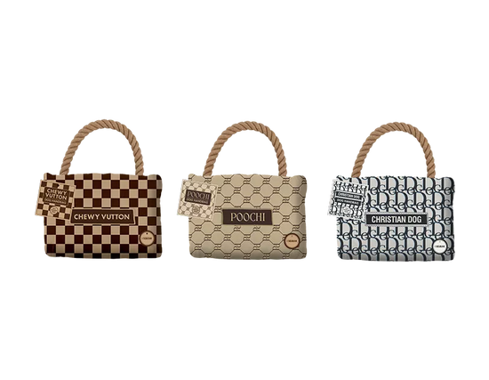 Luxury Handbag Dog Toy (Design May Vary)