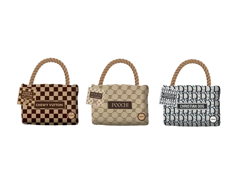 Luxury Handbag Dog Toy (Design May Vary)