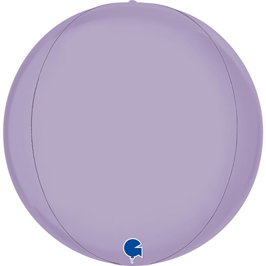 Grabo Foil Balloon Satin Lilac Globe 15"