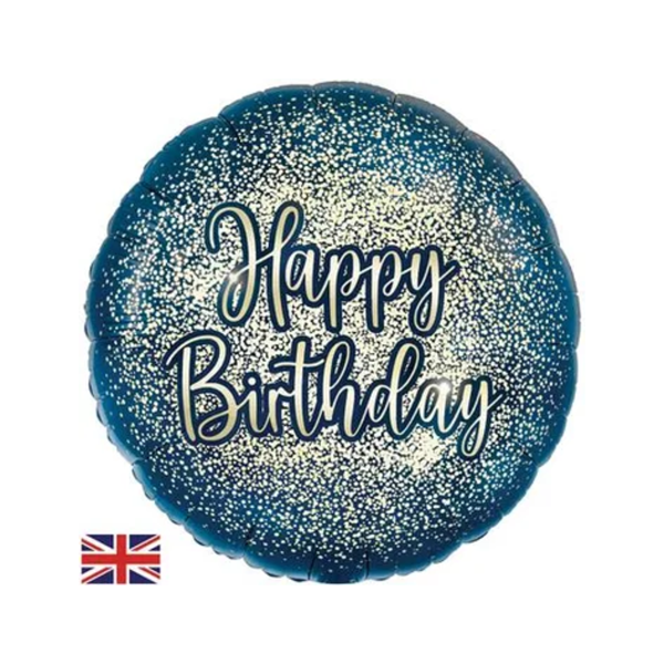 Oaktree Birthday Navy & Gold 18" Foil Balloon