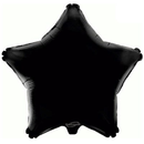 Oaktree Foil Balloon Black Star 19"