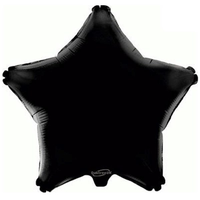 Oaktree Foil Balloon Black Star 19"