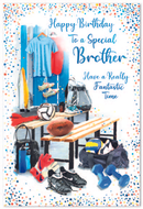 Simon Elvin 6 Pack Cards C50 Birthday Brother