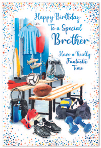 Simon Elvin 6 Pack Cards C50 Birthday Brother